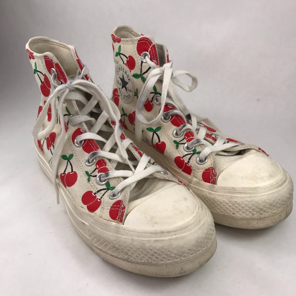 Converse Womens Size 7.5 Chuck Taylor All Star Shoes Cherry High Top Sneakers